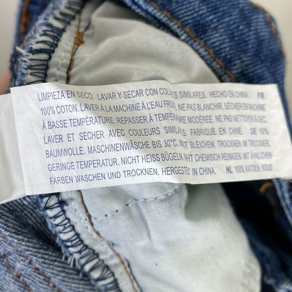 Forever 21 Blue Distressed Denim Mini Skirt - Picture 4 of 4